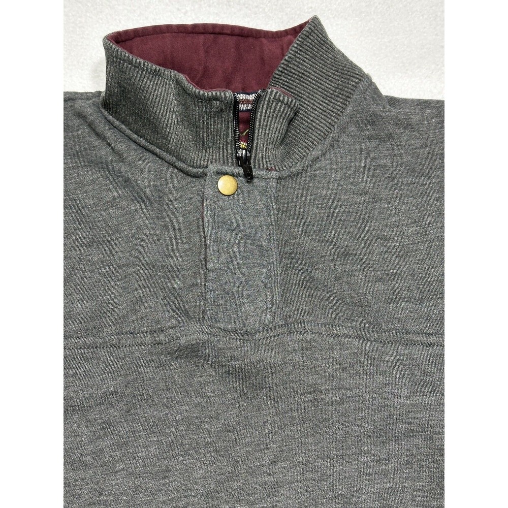 ORVIS Mens Pullover Size XL Quarter Zip Gray Sweater Signature Sweatshirt - Picture 4 of 16